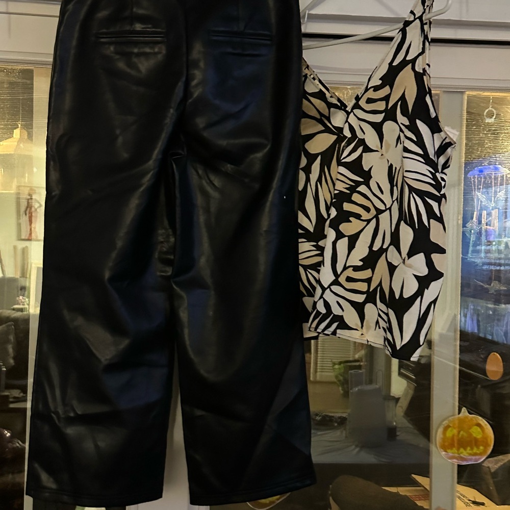 Elegant Black Wide Leg Women's Pants